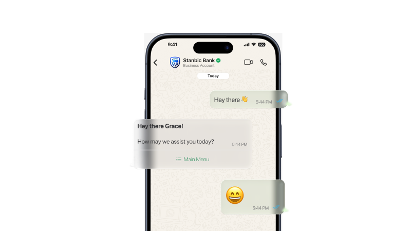 Stanbic bank kenya WhatsApp